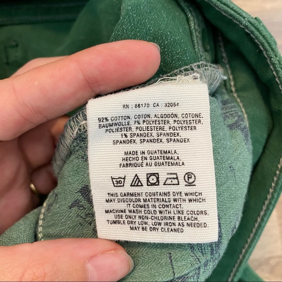 Anthro Pilcro Green Stet Skinny Jeans - Picture 4 of 4